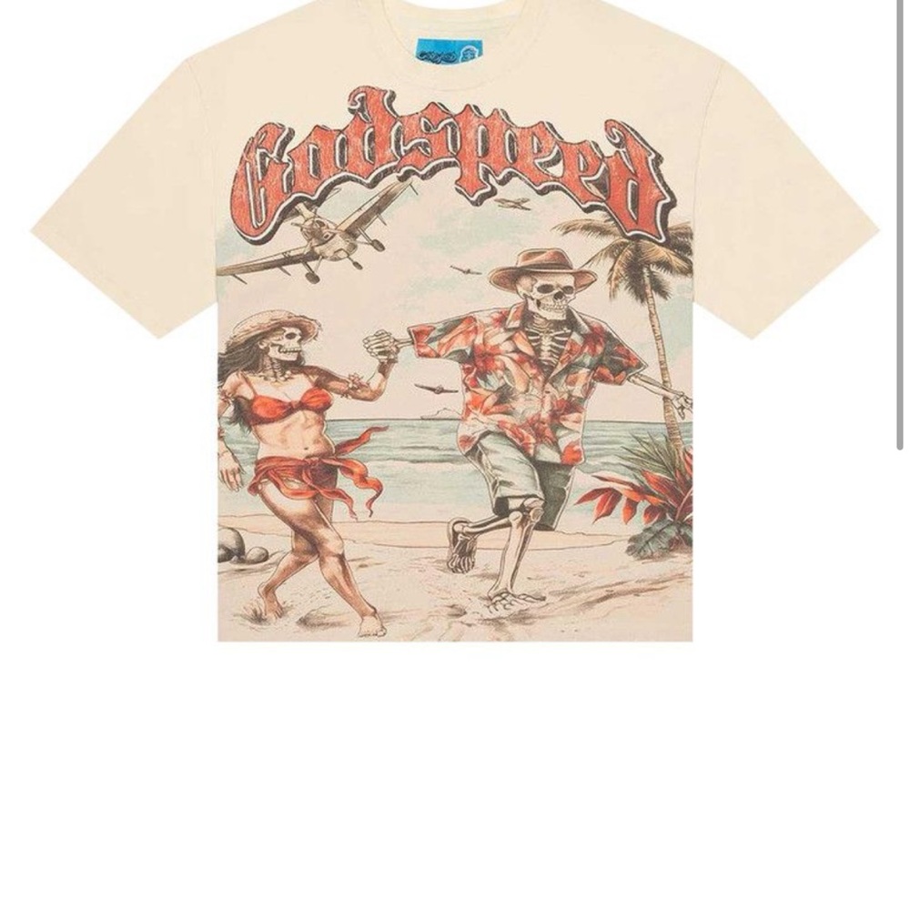 Godspeed Cream Graphic Men's Shirt